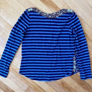 Anthropology Boatneck Striped Shirt - Size XS